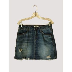 Mudd Skirt Womens 11 Flex Stretch Distressed Mini Raw Hem